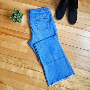 Vinatge 00s Peace Love World Blue Women's Flare Jeans